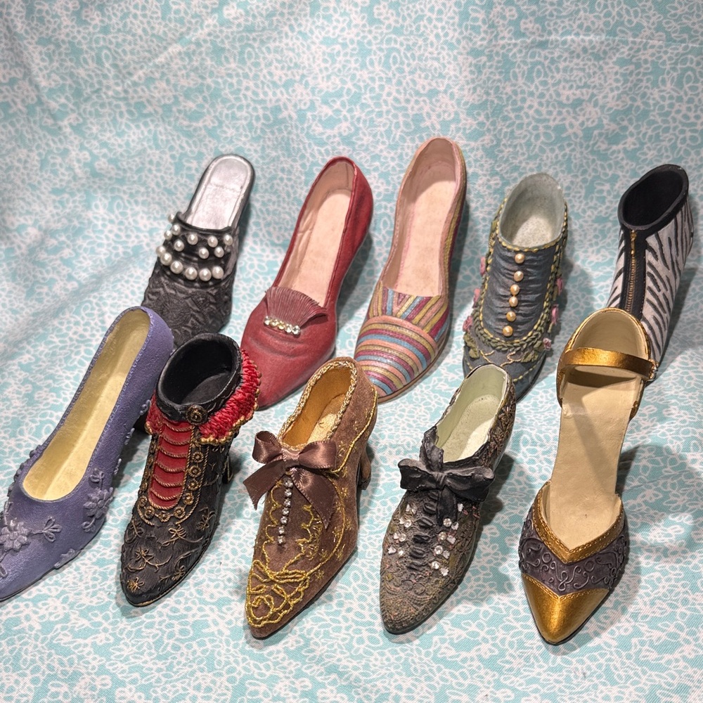 Vintage-Inspired Multicolor Miniature Heels Collection